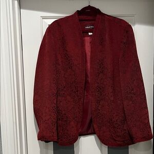 Coldwater Creek Women's Elegant Red Blazer